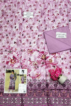 Women's Embroidered Lawn Suit Pink 2 Pcs Bakra Eid